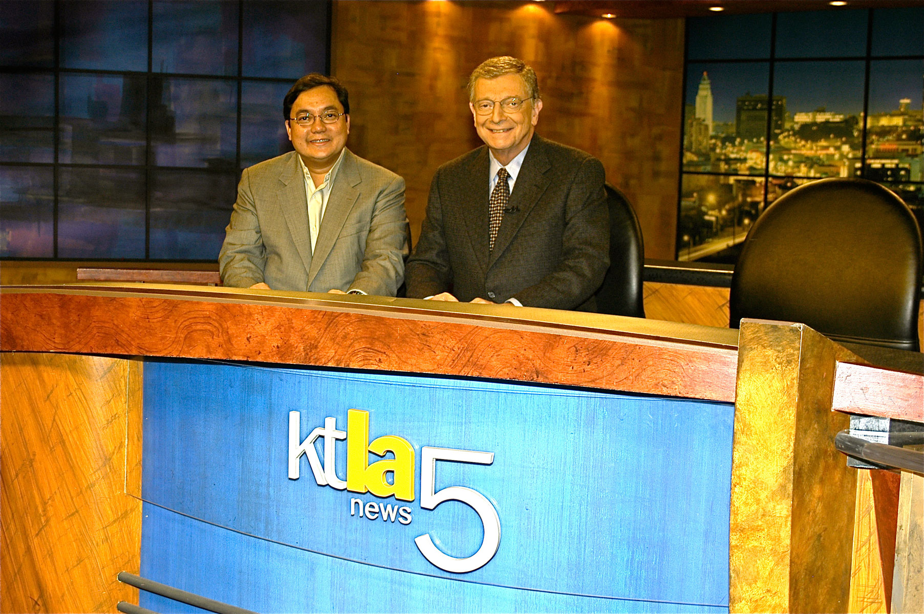 1988, News Director Scholar at KTLA 5 News Channel at Los Angeles, USA